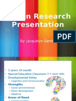 jacquelyn gamble action research study presentation