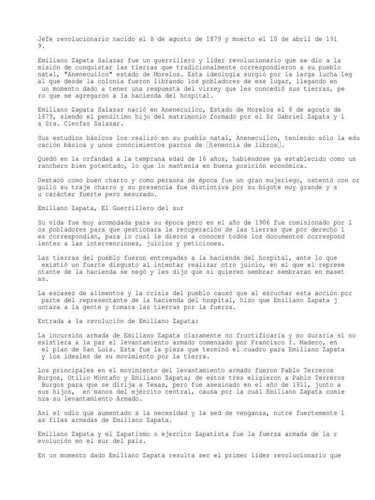 Emiliano zapata essay 08 picture