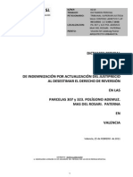 Dictamen Pericial Denegación Derecho de Reversión