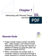 Networking With Remote Clients and Servers