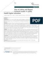 A Novel Integration of Online and Flipped Classroom Instructional Models in Public Health Higher Education