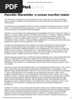 Diário Do Pará - Haroldo Maranhão_ o Nosso Escritor Maior