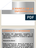 3.6 Manejo de La Informacion