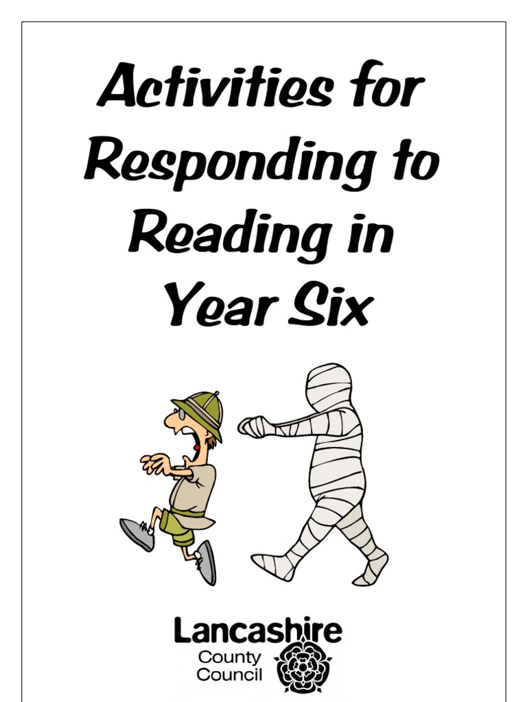 Activities For Responding To Reading In Year 6