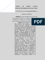 SENTENCIA DE DECLINACIÓN COMPETENCIA A JURISDICCION INDÍGENA