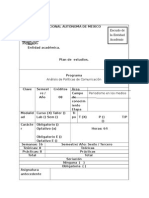 Análisis de Políticas de Comunicación