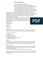 INFO  Metodología Para La Auditoría Administrativa