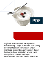 Yoghurt, Produk Bioteknologi yang Berkhasiat