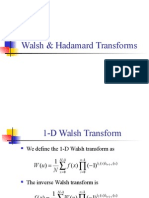 L10 - Walsh & Hadamard Transforms