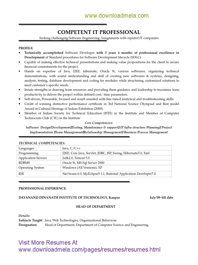 Java Developer Resume - 3 Years Experience | PDF | Java (Programming ...
