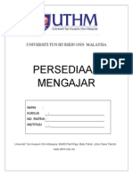 Format Buku Persediaan Mengajar