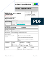 TP - SAP - Functional Specification - Variant Report - V1.0 - Template