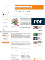 ¿Qué Significan 1G, 2G, 3G y 4G - de Generación en Generación