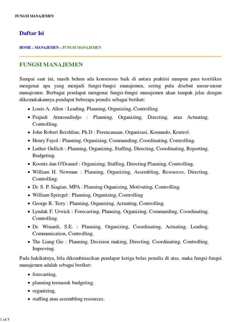 Fungsi Manajemen Pdf