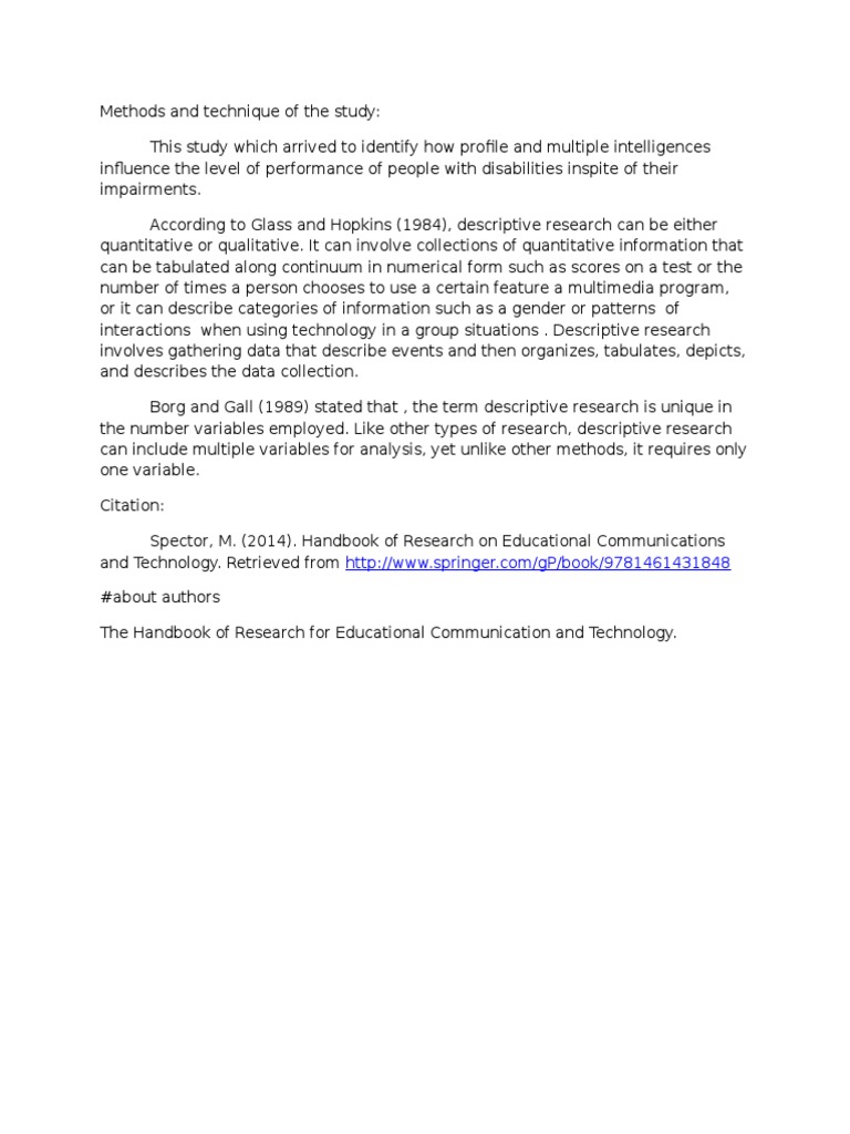 Instrumental Research Survey Methodology Quantitative Research