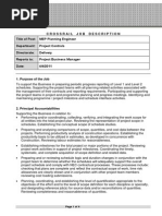 Mep Planning Engineer Tcr -Jd