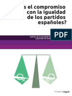Informe igualdad en los partidos políticos españoles