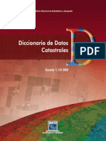 Diccionario de datos catastrales DF