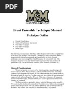 Front Ensemble Technique Manual