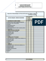 Lista de Chequeo Arnes Seguridad