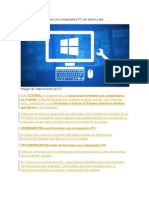 Tutorial Formatear PC