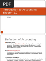 1.2 Introduction to Accounting Theory