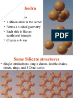 Silicon Tetrahedra Form Geometric Structures in Silicate Minerals