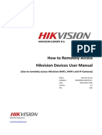 Quick Guide, - How to Remote Access HIKVISION Devices