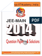 Jee Main 2014 Qpaper Key Solutions