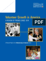 Volunteer Growth in America