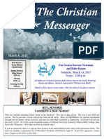 The Christian Messenger: March 8, 2015
