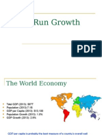 Long Run Growth: Understanding Sources of Economic Growth
