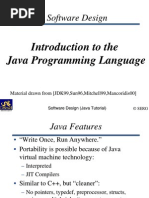 Introduction To The Java Programming