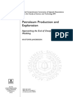 Thesis on the physical depletion of petroleum