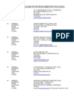 Lista de Empresas - Daia