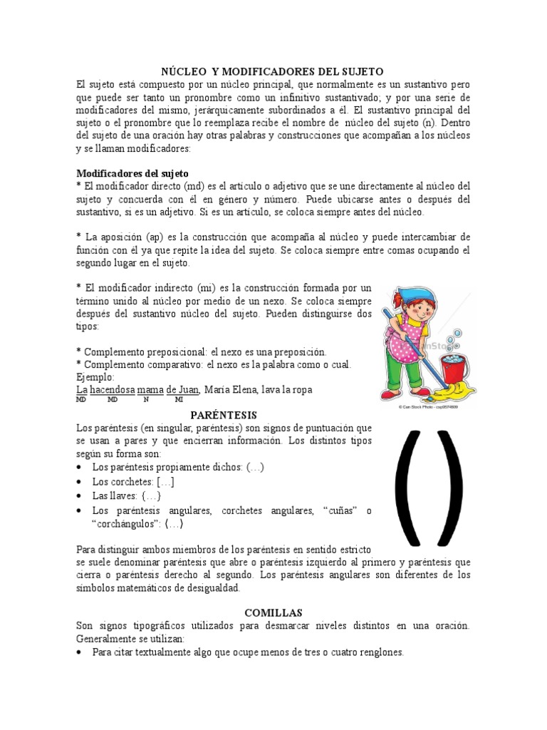 NÚCLEO Y MODIFICADORES DEL SUJETO.docx  Resta  Soporte