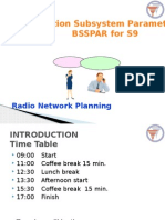 Base Station Subsystem Parameters Bsspar For S9: Radio Network Planning