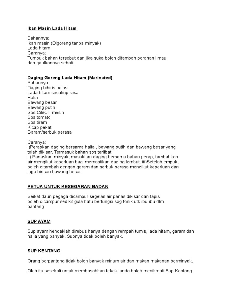 Ikan untuk orang berpantang