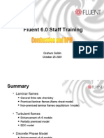 Fluent 6.0 Staff Training Combustion and DPM