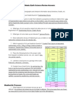 3rd Nine Weeks Earth Science Review Answers Fossils/Geologic Time