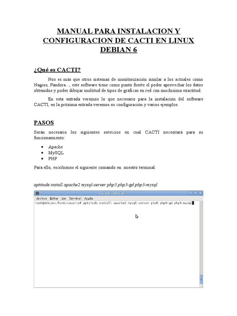Manual para Instalacion y Configuracion de Cacti en Linux Debian 6 ...