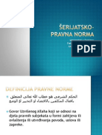 Prezentacija - U0160erijatsko-Pravna Norma 2014.