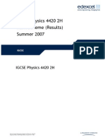 2007 IGCSE Physics Written Paper Mark Scheme