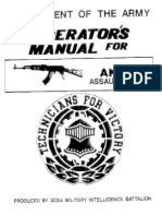 AK47 US Army Operator Manual