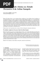 A complexidade no Estudo Percussivo II de Arthur Kampela