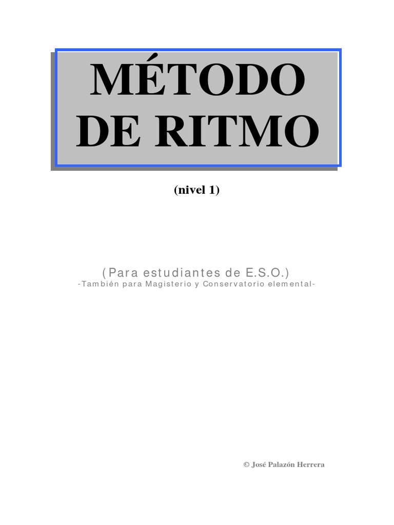 Método de Rítmo | PDF | Ritmo | Tempo