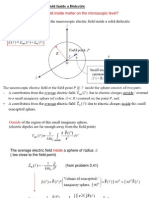 The Macroscopic Electric Field Inside A Dielectric