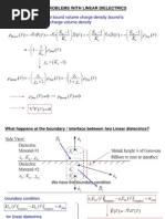 Boundary Value Problems With Linear Dielectrics We