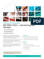 Technical Bulletin: ISO 9001:2015 - Introducing The Changes