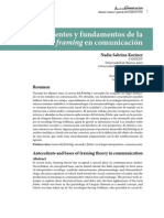 Antecedentes y Fundamentos de La Teoría Del Framing en Comunicación